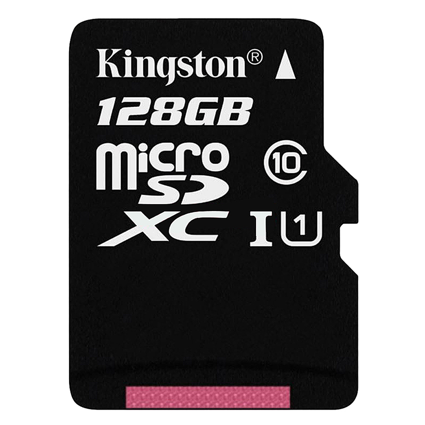 Thẻ Nhớ Micro SD Kingston  128GB Class 10 + Adapter - Hàng Chính Hãng